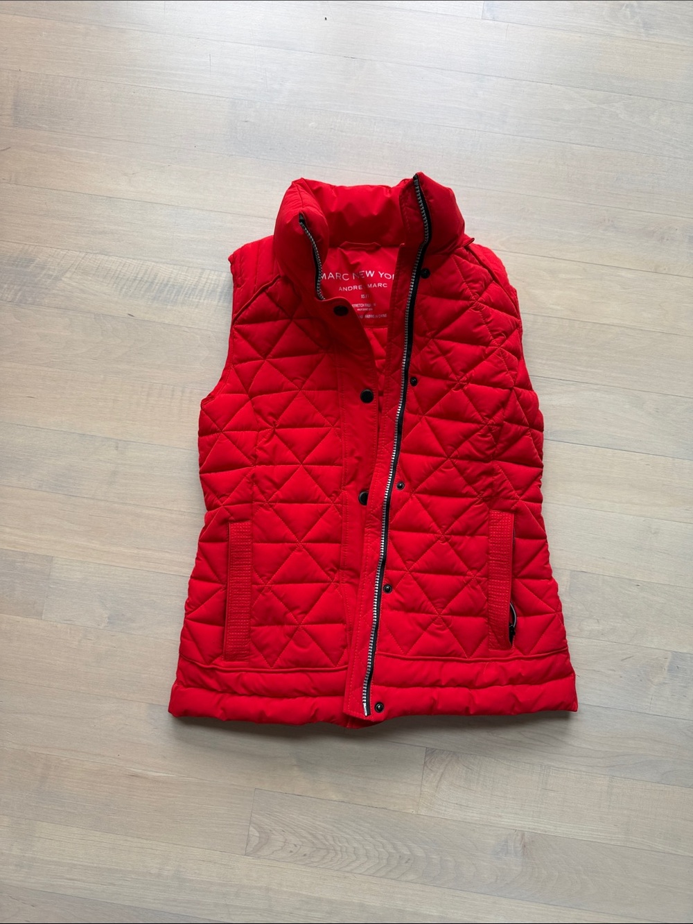 Marc New York Red Quilted Puffer Vest